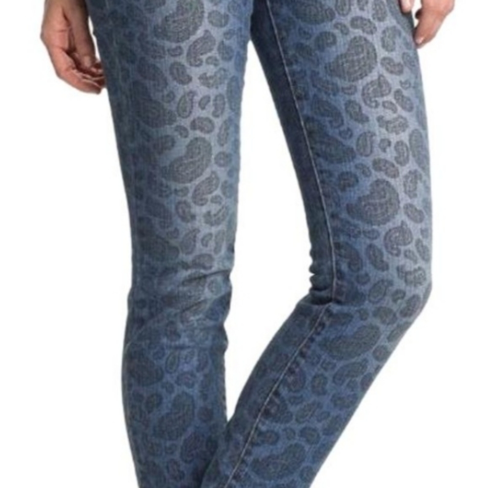 Michael kors paisley size 8 skinny waist flat 16 length 30